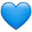 Sinine süda emoji U+1F499