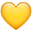 Kollane süda emoji U+1F49B